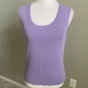 Talbots Purple Fitted Tank Top